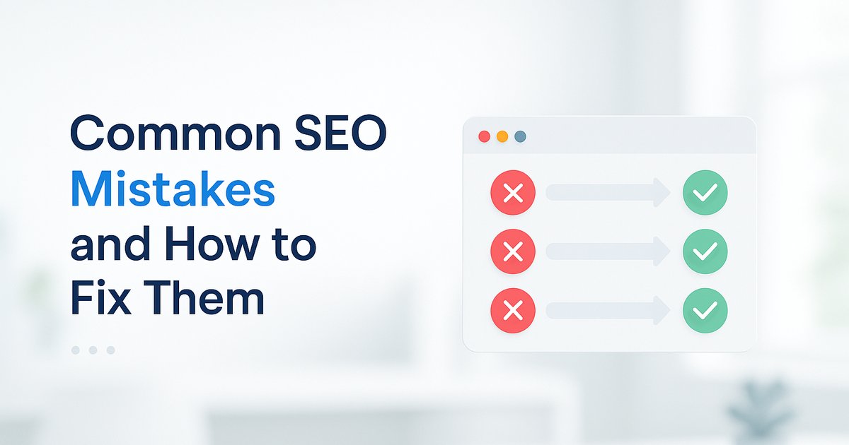 Common SEO Mistakes Small Businesses Make and How to Fix Them