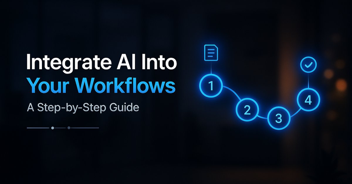 How to Integrate AI Into Your Business Workflows: A Step-by-Step Guide